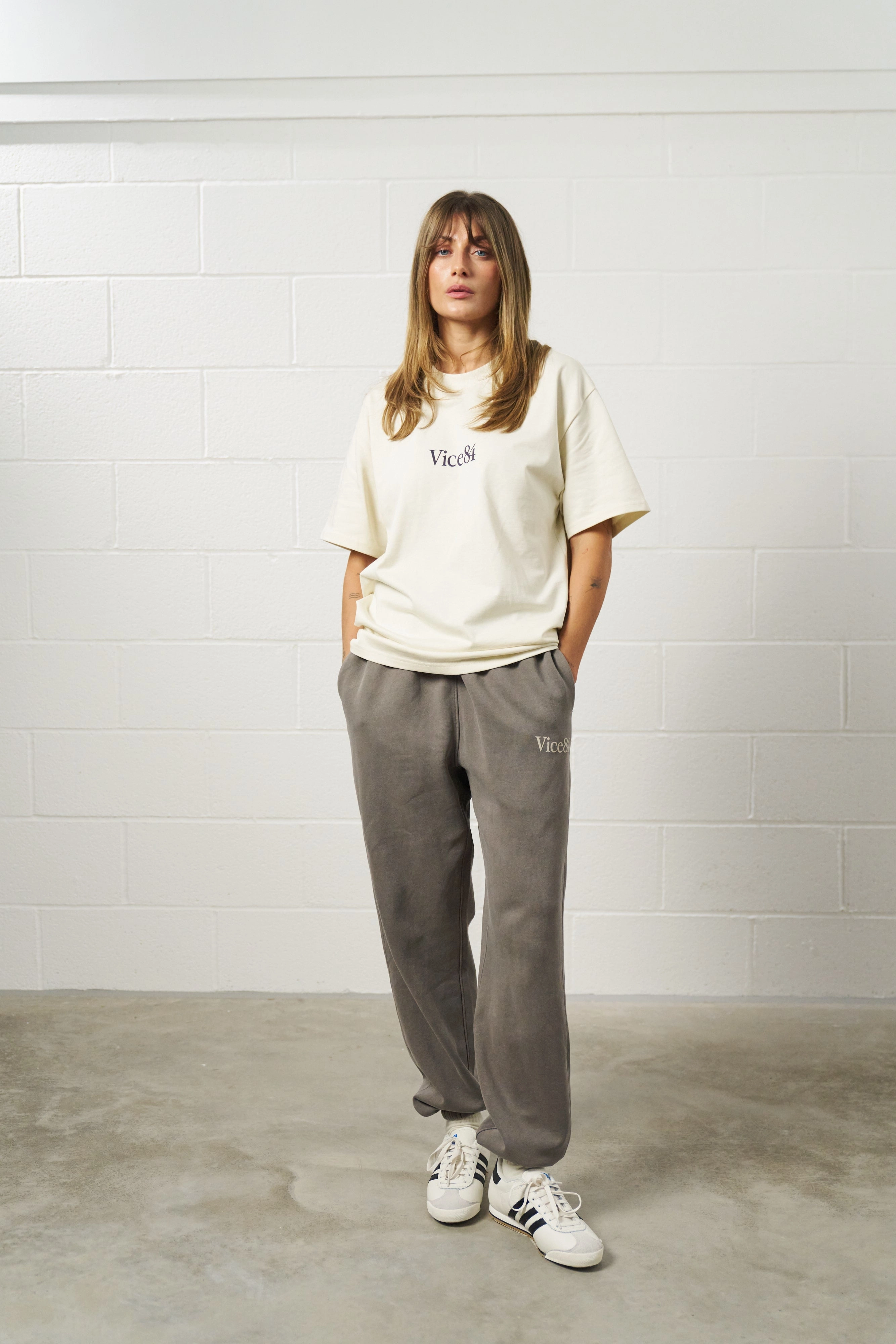 Vice 84 Premium Heavy 270GSM Boxy Tee - Ecru Sleep
