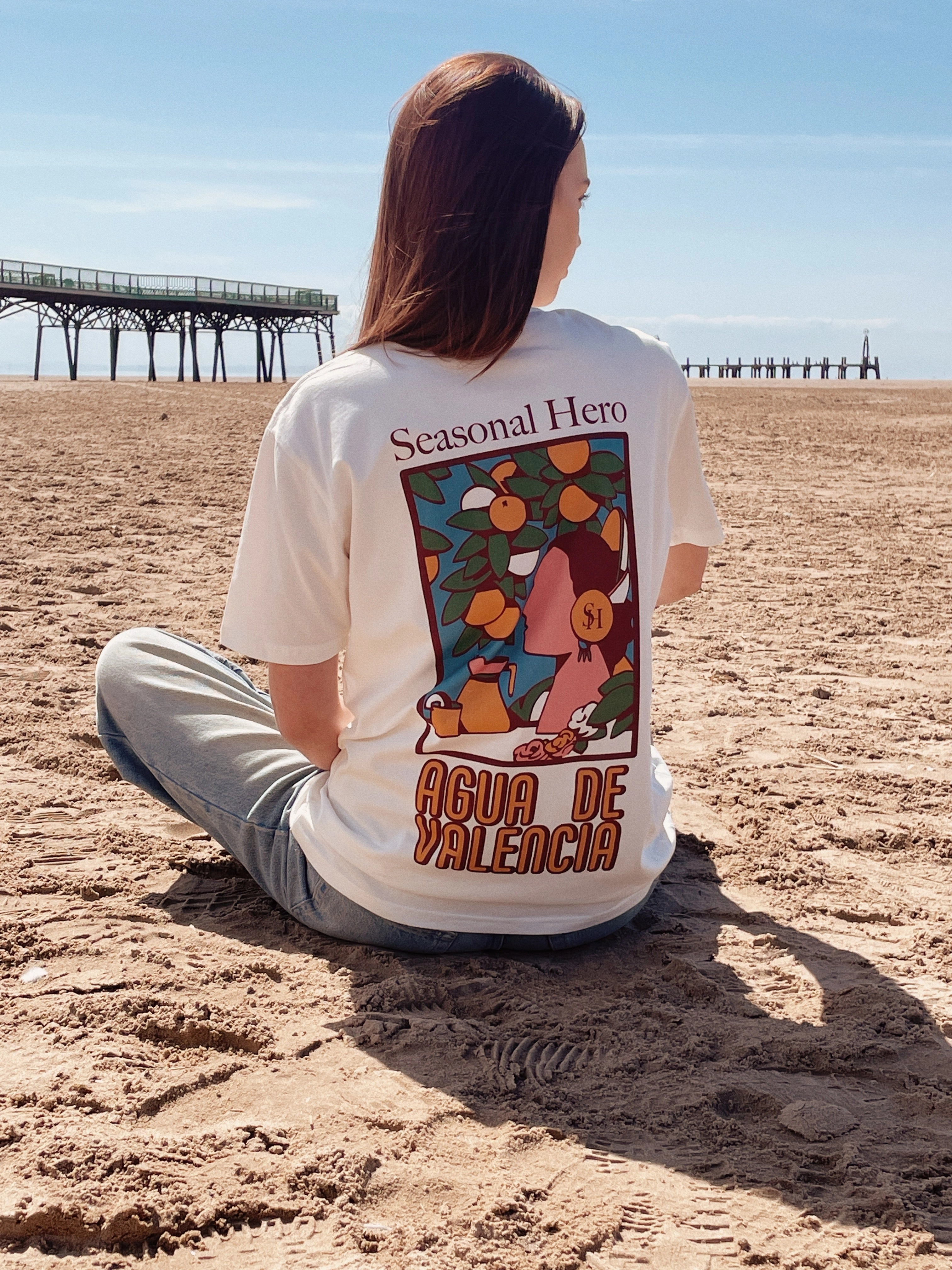 Playful Prints Seasonal Hero 'Valencia' Tee - Natural