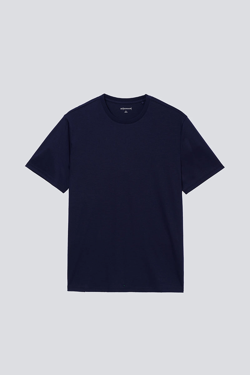 Softex Crew Neck T-Shirt | Navy NNY096 ReinforcedShoulderPanels