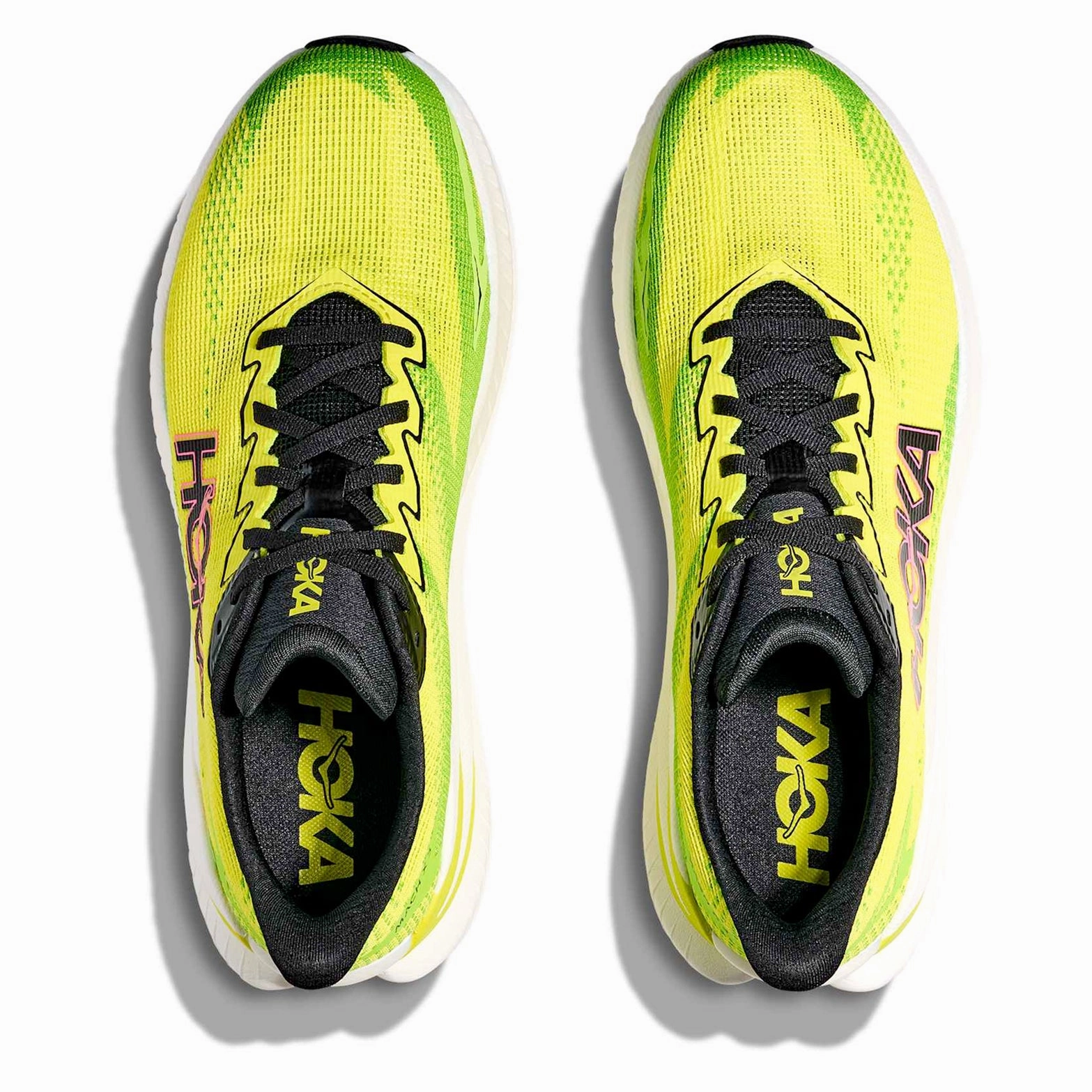 Men's Mach X 3 Running Shoes Skyward Neon Hoka Citrus / Neon Lime windproof jackets