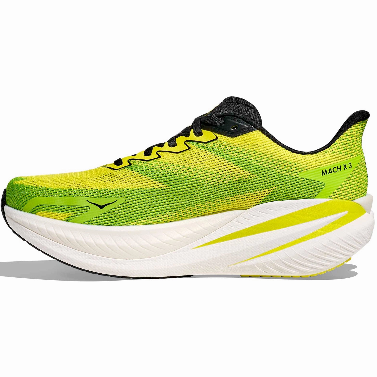 Men's Mach X 3 Running Shoes Skyward Neon Hoka Citrus / Neon Lime full - size