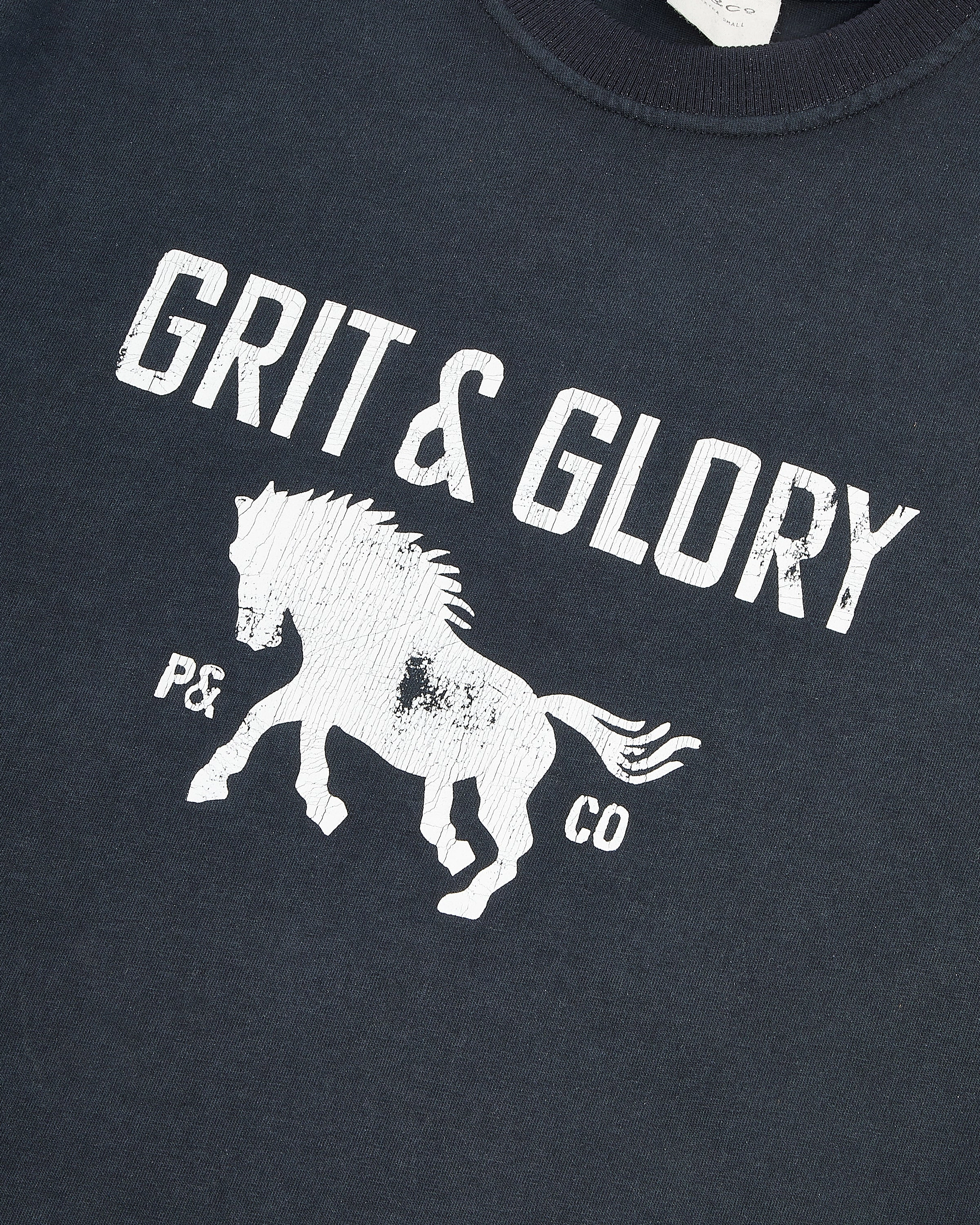 Grit & Glory Boxy T-Shirt - Washed Black Stretchable Fabric Soft and Flexible
