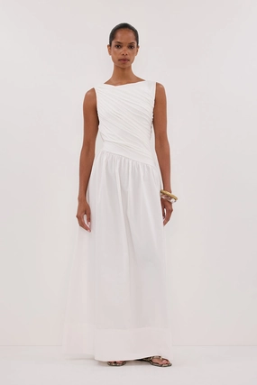 Simple Spirit ALEXANDRA WHITE HYBRID MIDI DRESS