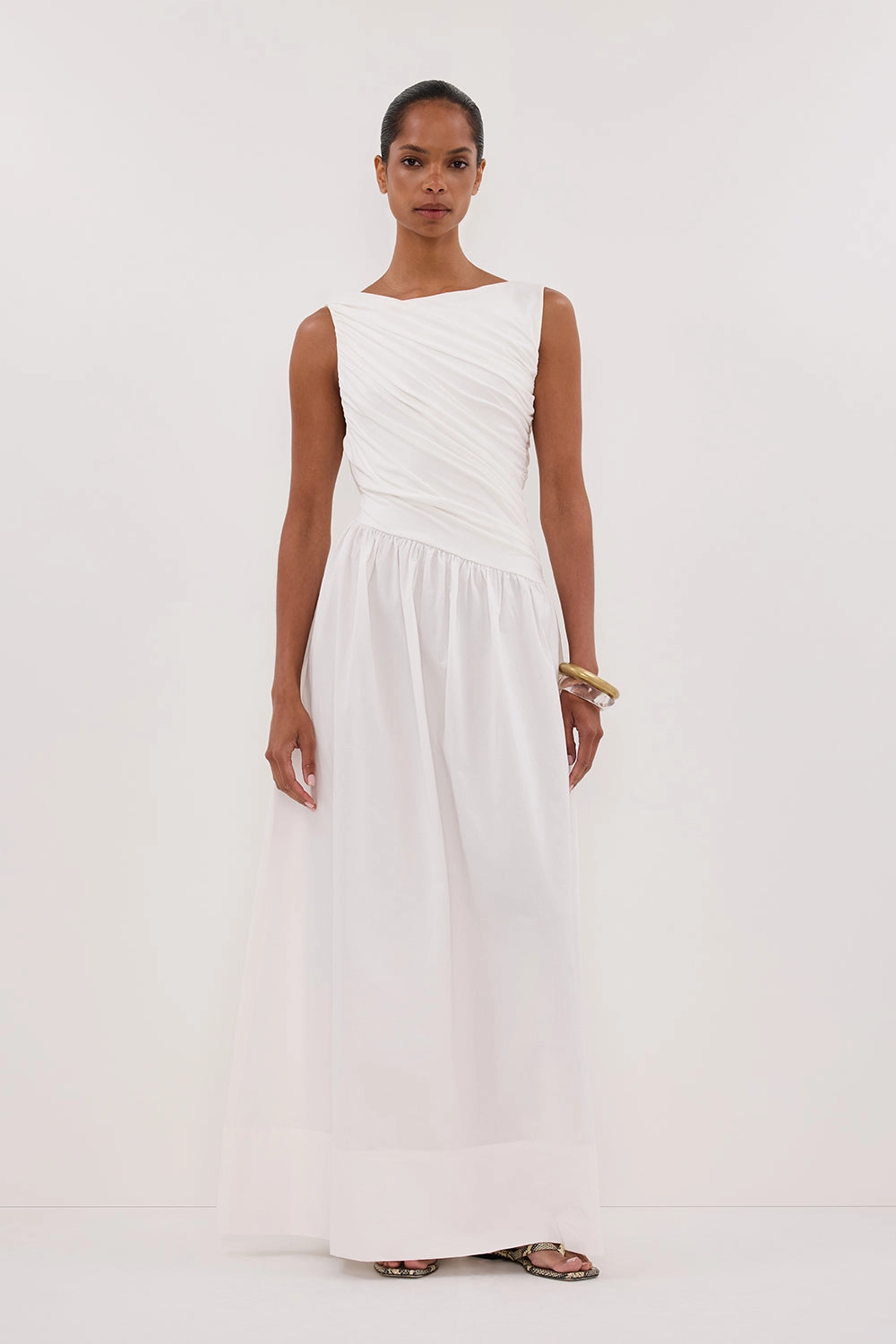 Simple Spirit ALEXANDRA WHITE HYBRID MIDI DRESS