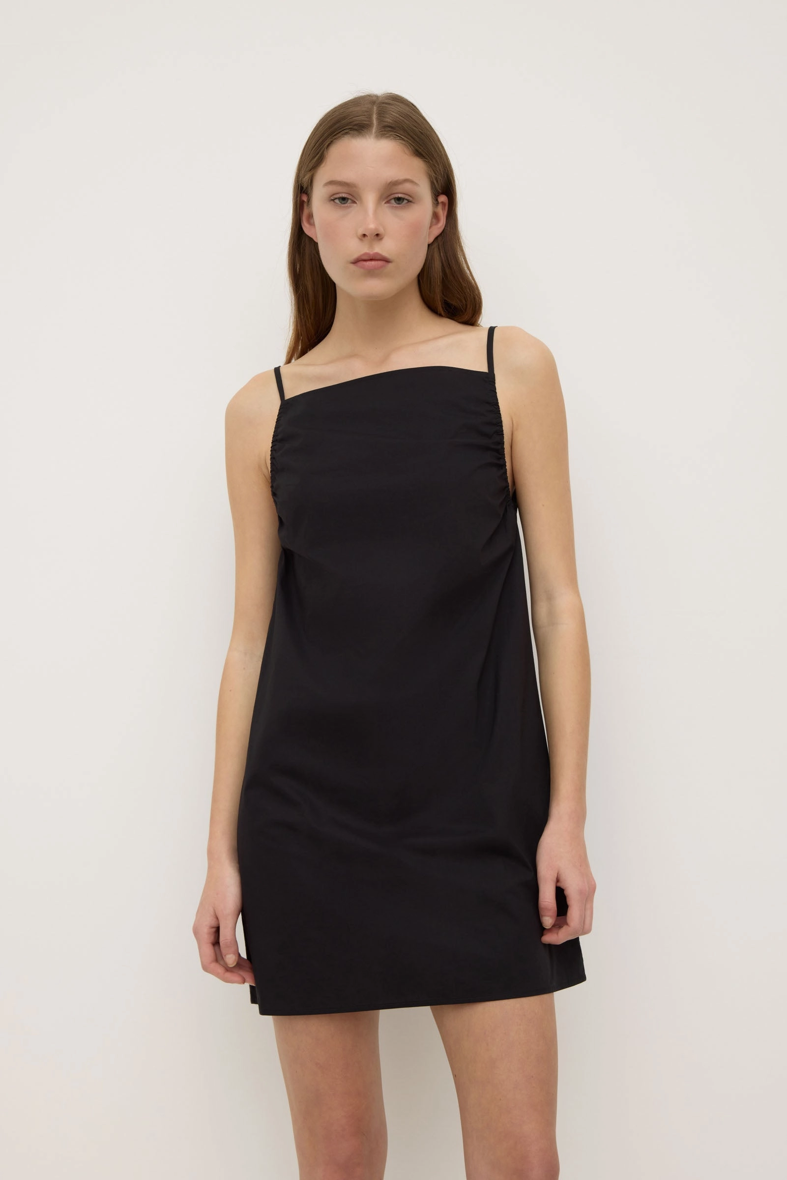 Annie Poplin Mini Dress Lightweight warm-weather dress Comfortable fit-and-flare dress