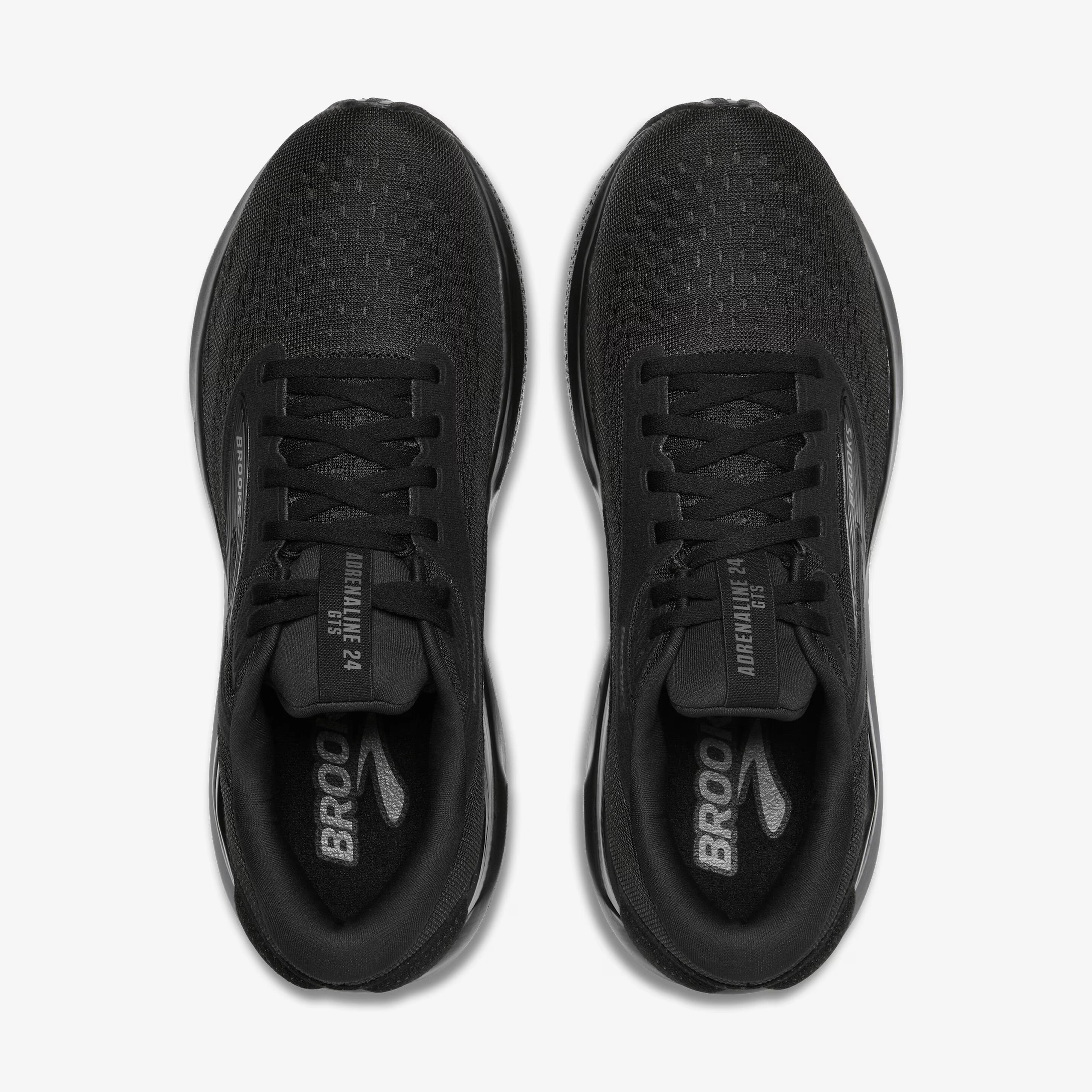 perforated - upper shoes Aero Ventilation Brooks Men's Adrenaline GTS 24 Wide Fit Running Shoes Black / Black / Ebony