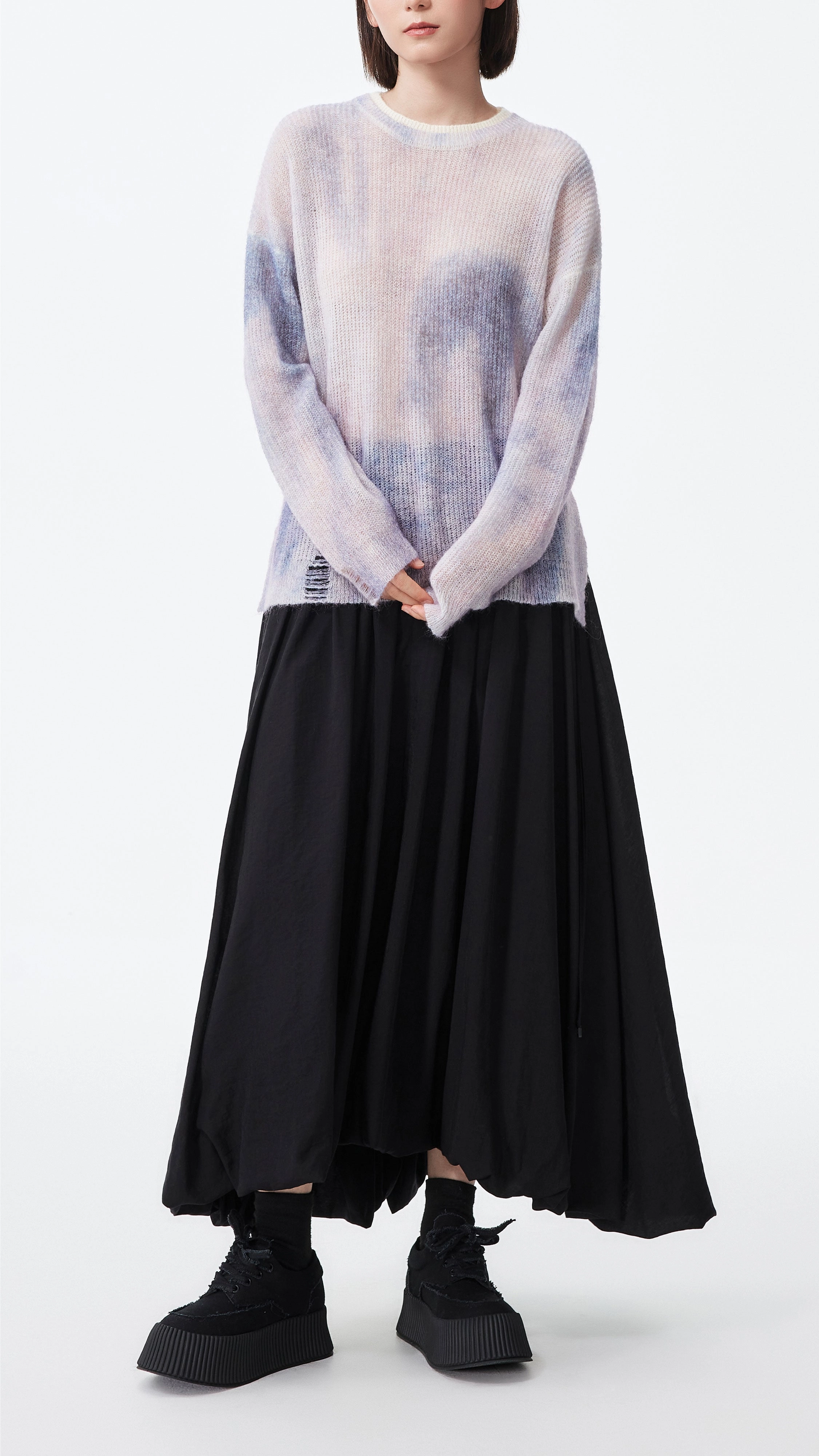 Bubble Skirt Texture Play Aesthetic Look