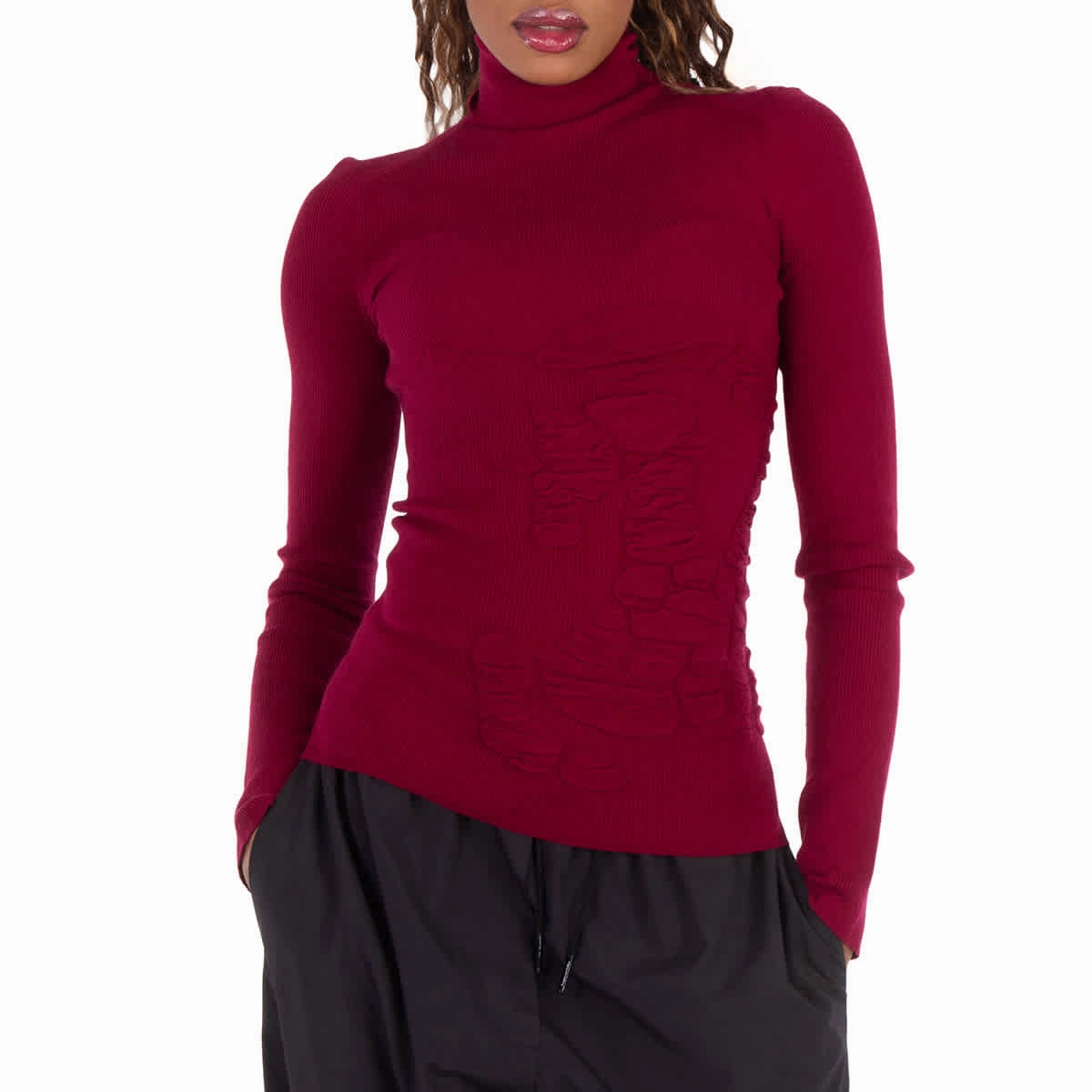 Burberry Roll-Neck Jumper With Equestrian Knight Motif, Size X-Small Winter Style Winter Wear Essentials