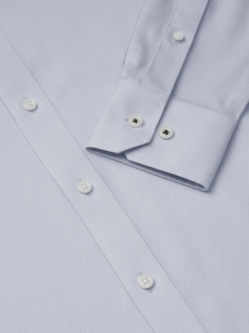 Plus Size VISDRY? Dobby Dress Shirt | Light Grey GYE128