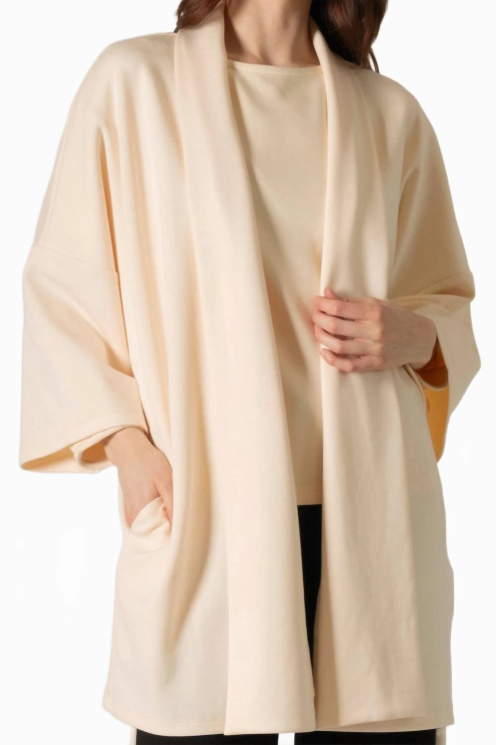 Cold Day Ready Butter Modal Oversized Cardigan In Eggshell