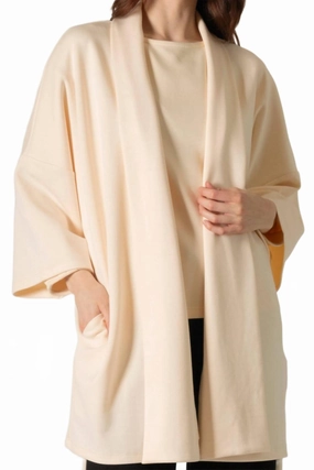 Everyday Cozy Butter Modal Oversized Cardigan In Eggshell