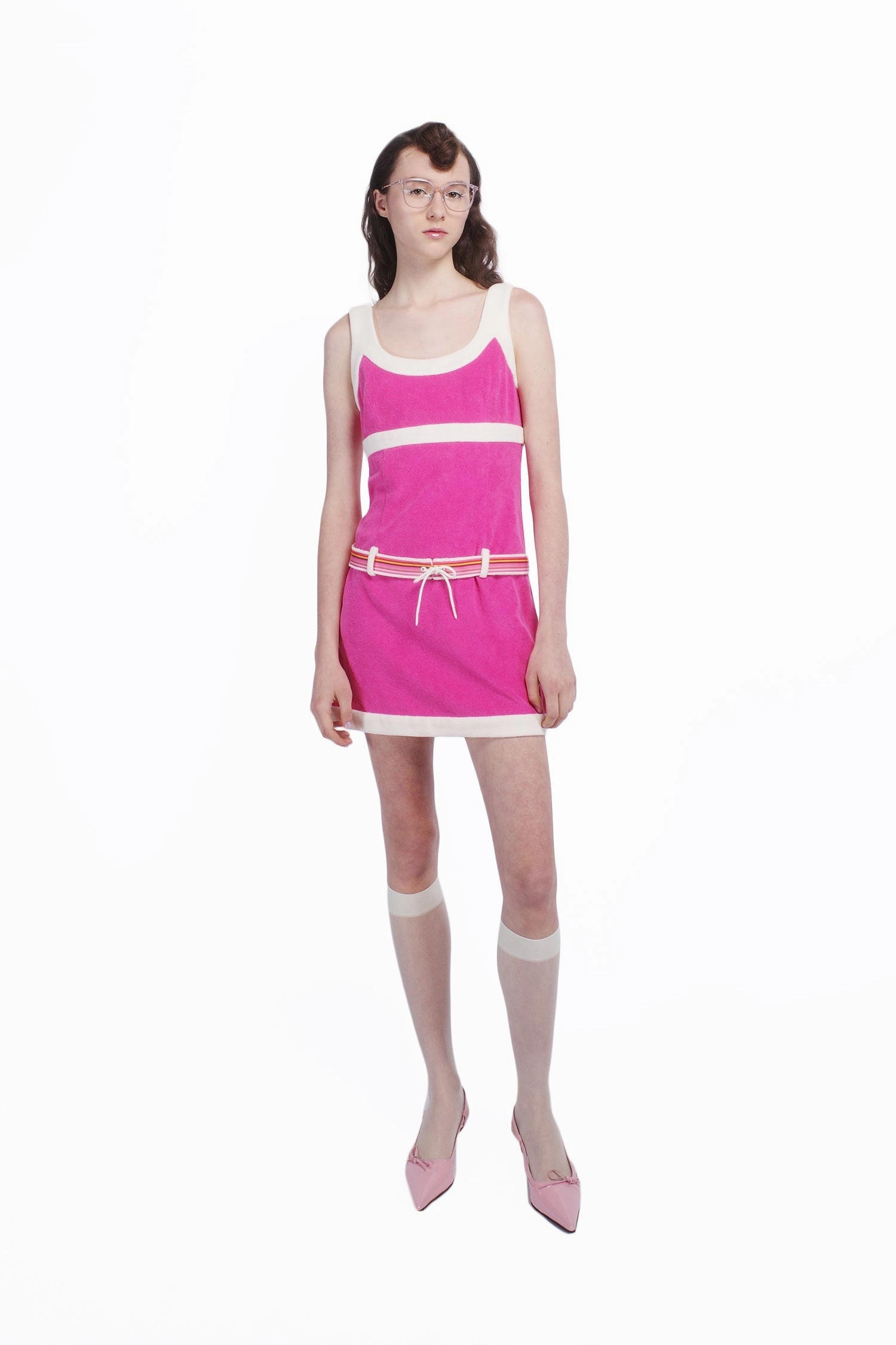 Cabana Terry Belted Dress Unique Print