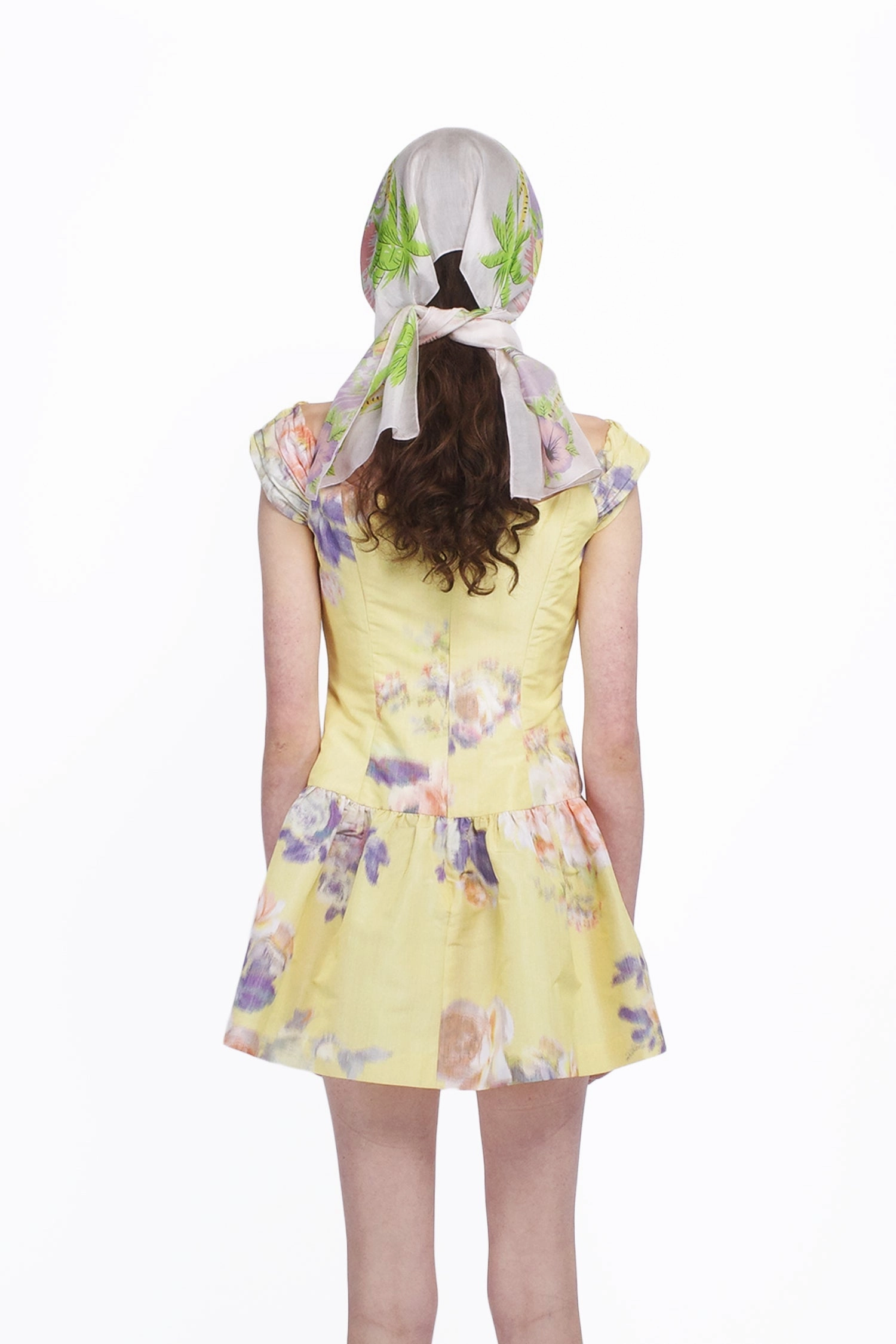Bloom Zone Cabbage Rose Taffeta Sweetheart Dress