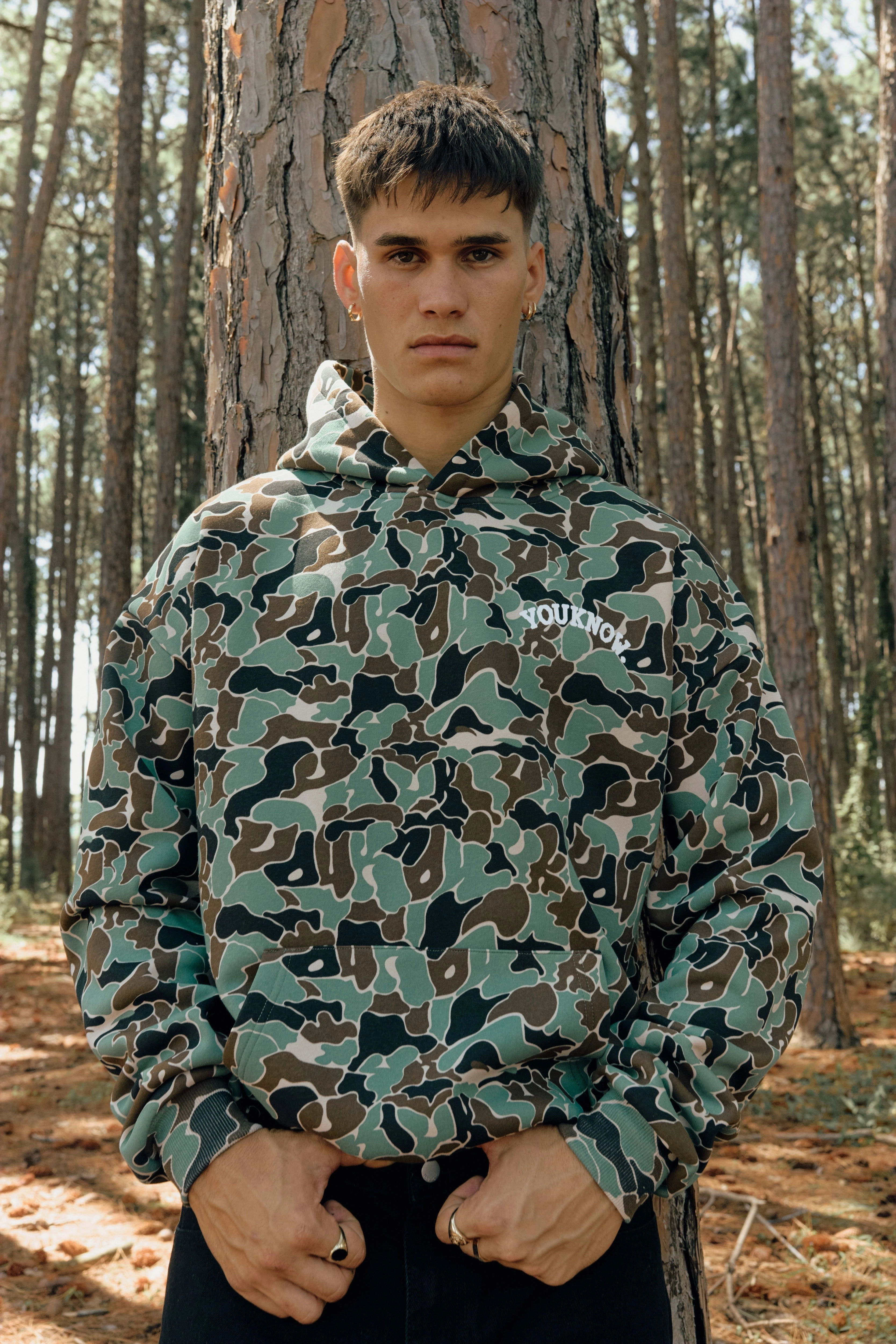 CAMO HOODIE | Green Reindeer like