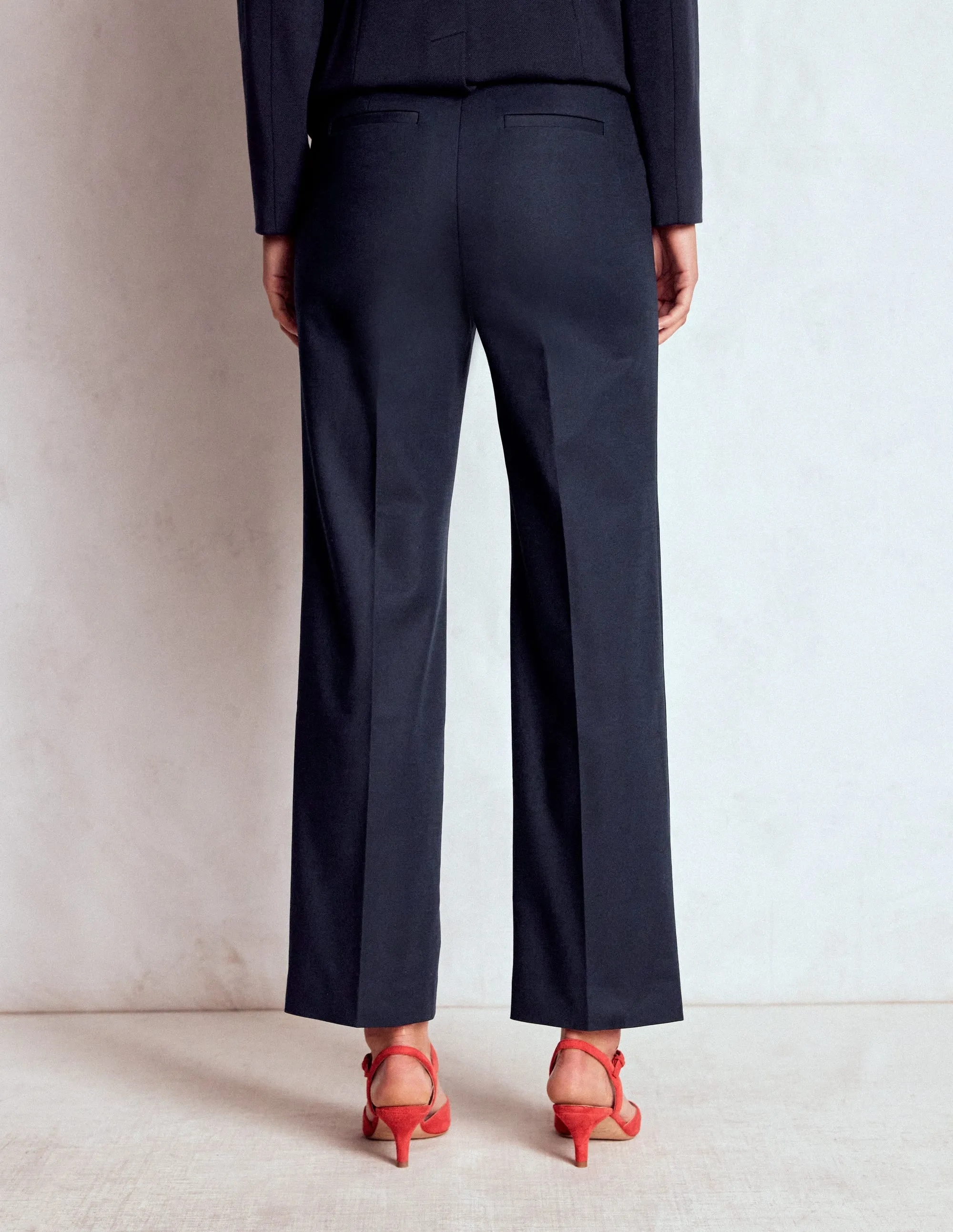 Fashion Layer All Day Wear Canonbury 7/8 Trousers-Navy