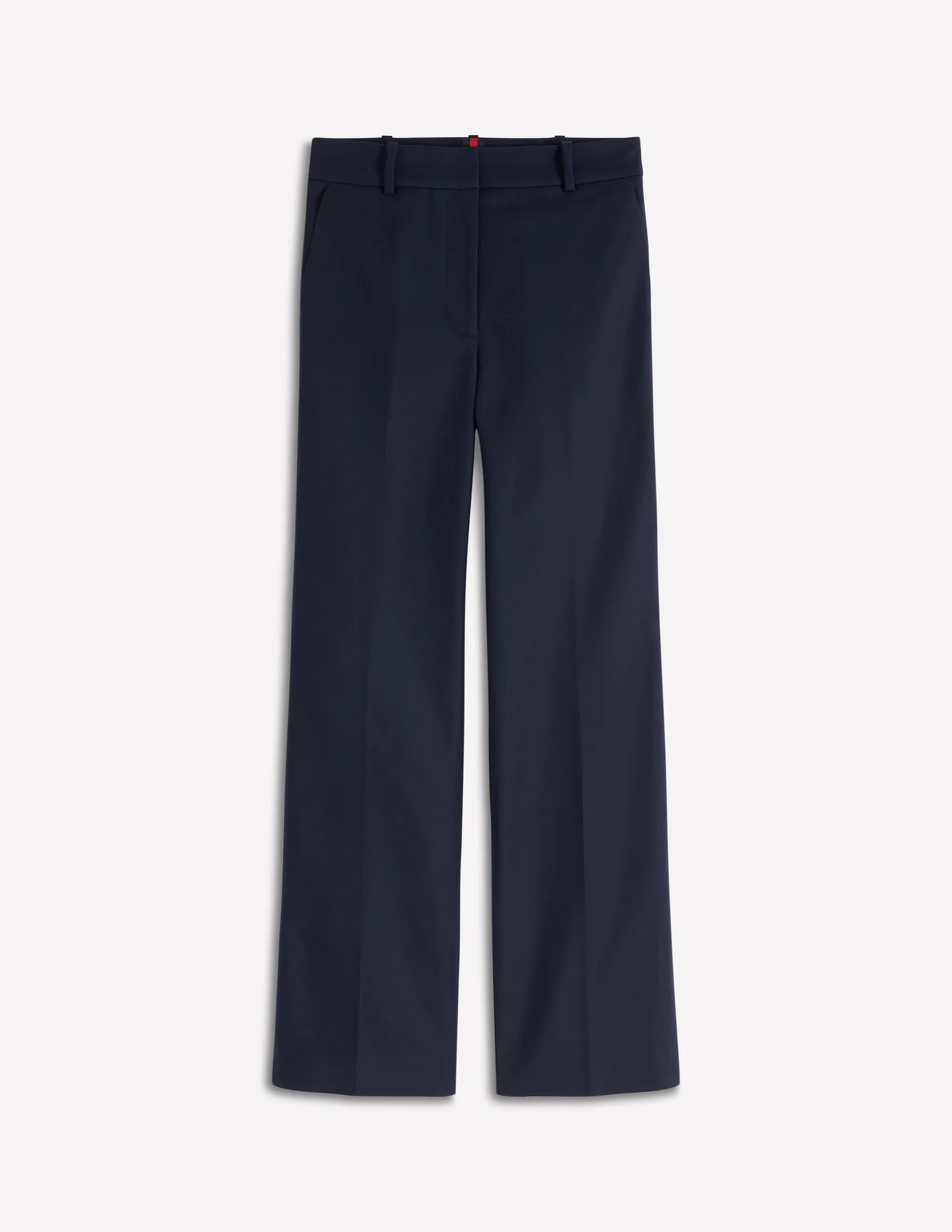 Canonbury 7/8 Trousers-Navy Minimal Design Stretchy Material