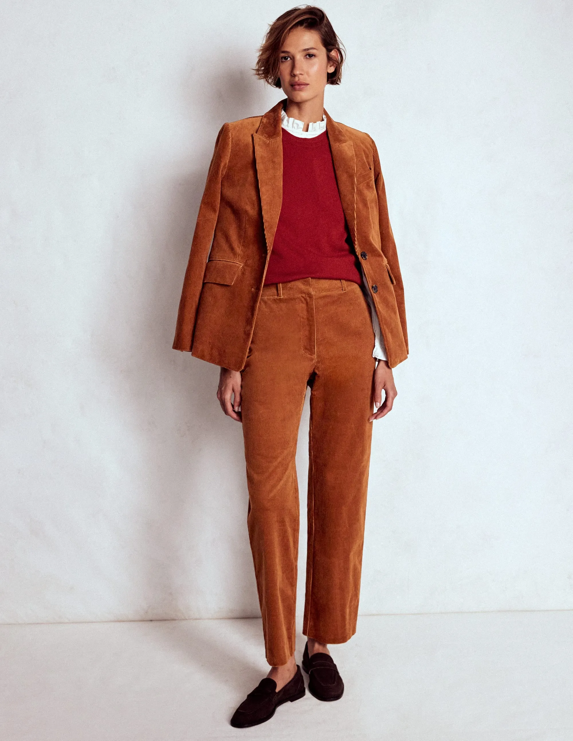 Canonbury Cord Trousers-Ginger Sleek Design