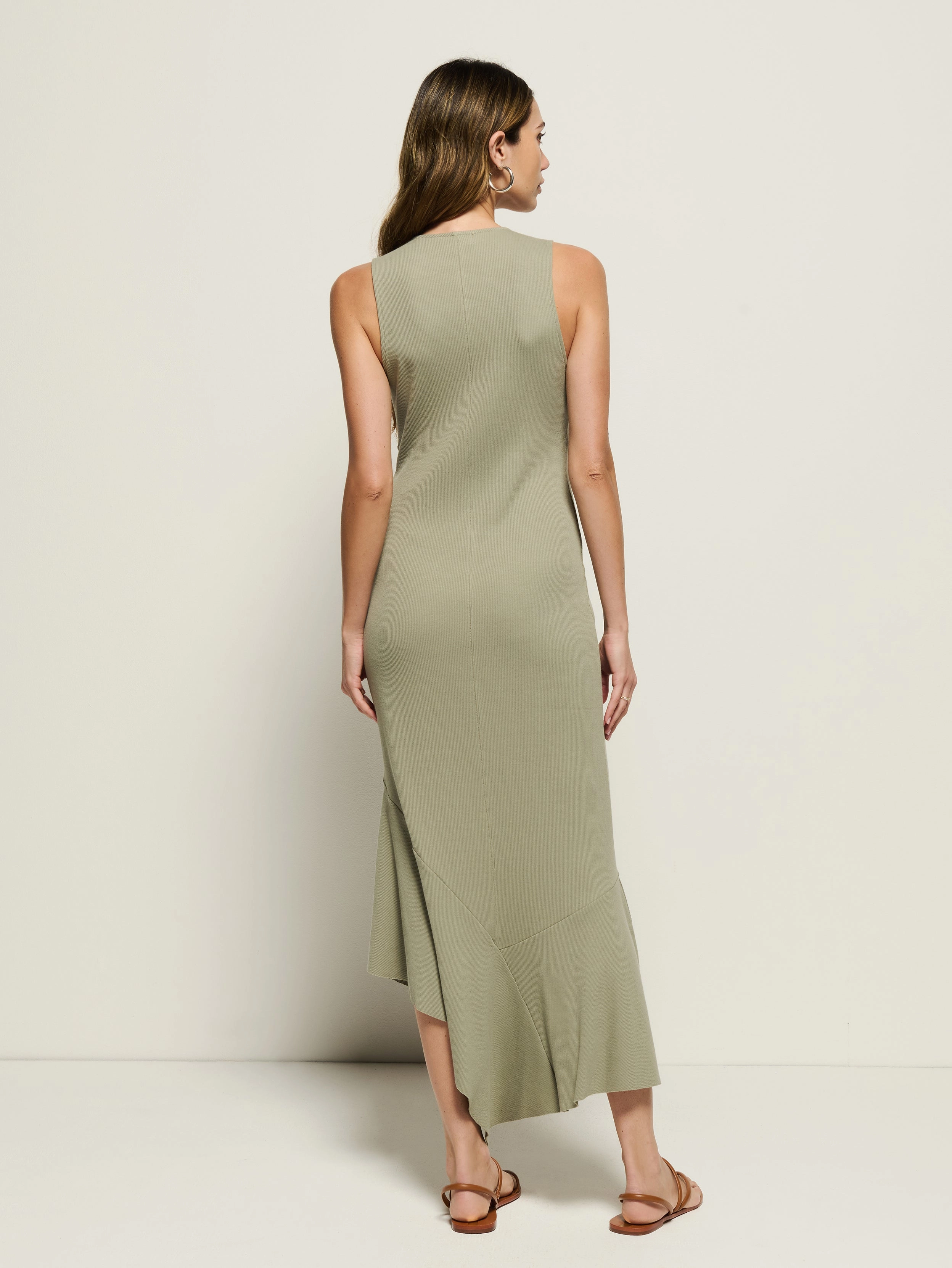 Layered Comfort Carmel Midi Dress
