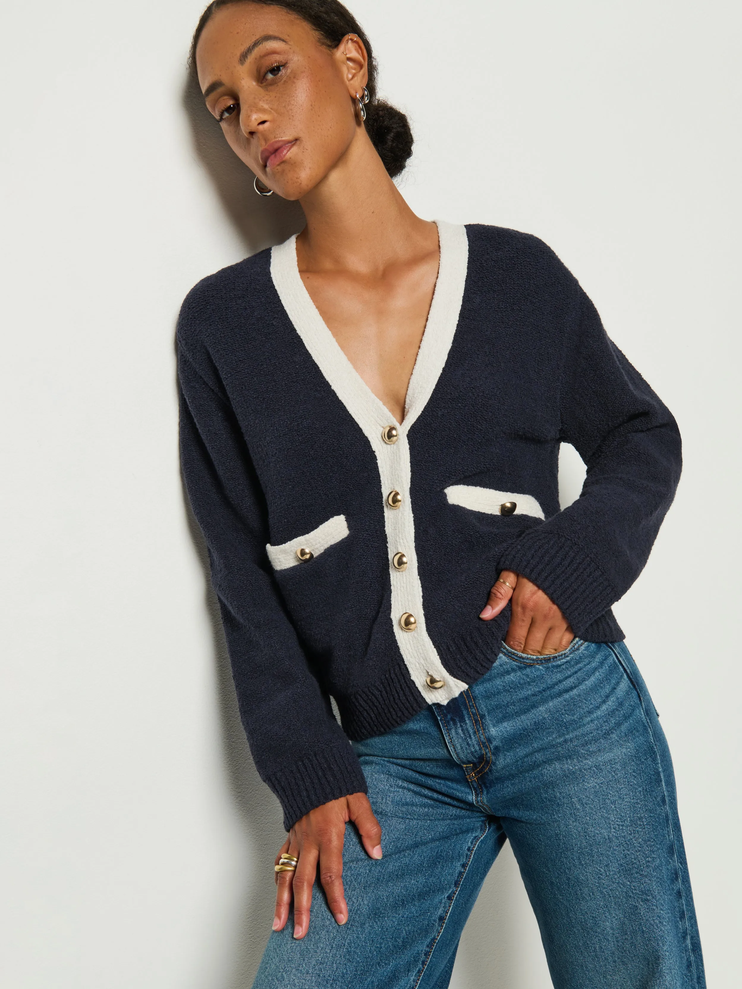 Knit texture Carolyn Cardigan