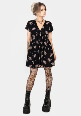 Carrion V-Neck Mini Smock Dress Refined Simplicity relaxed elegance
