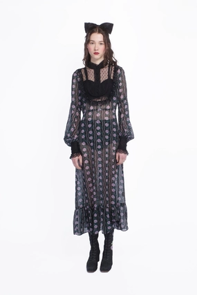 Rosetti Chiffon Victorian Bib Dress Versatile Layer Quick-Dry