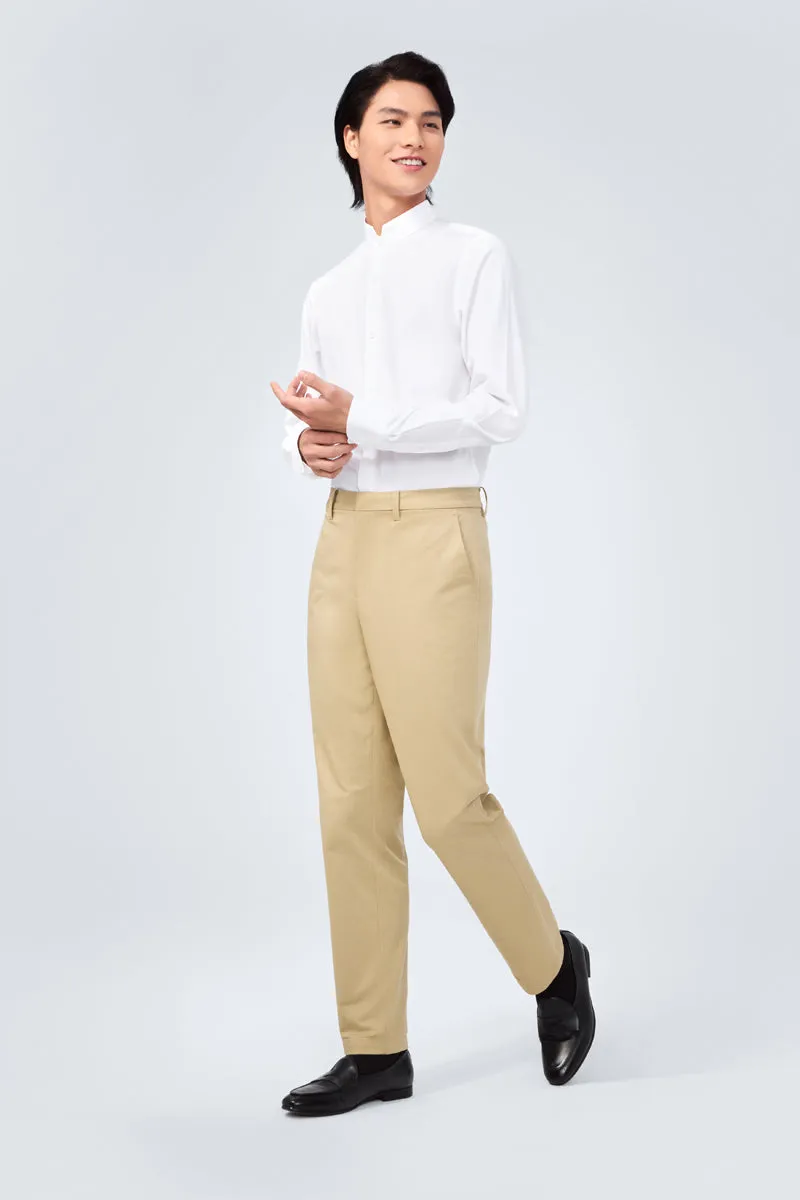 Comfort Waist InstantCool Lightweight Twill Smart Pants | Dark Khaki GNE426
