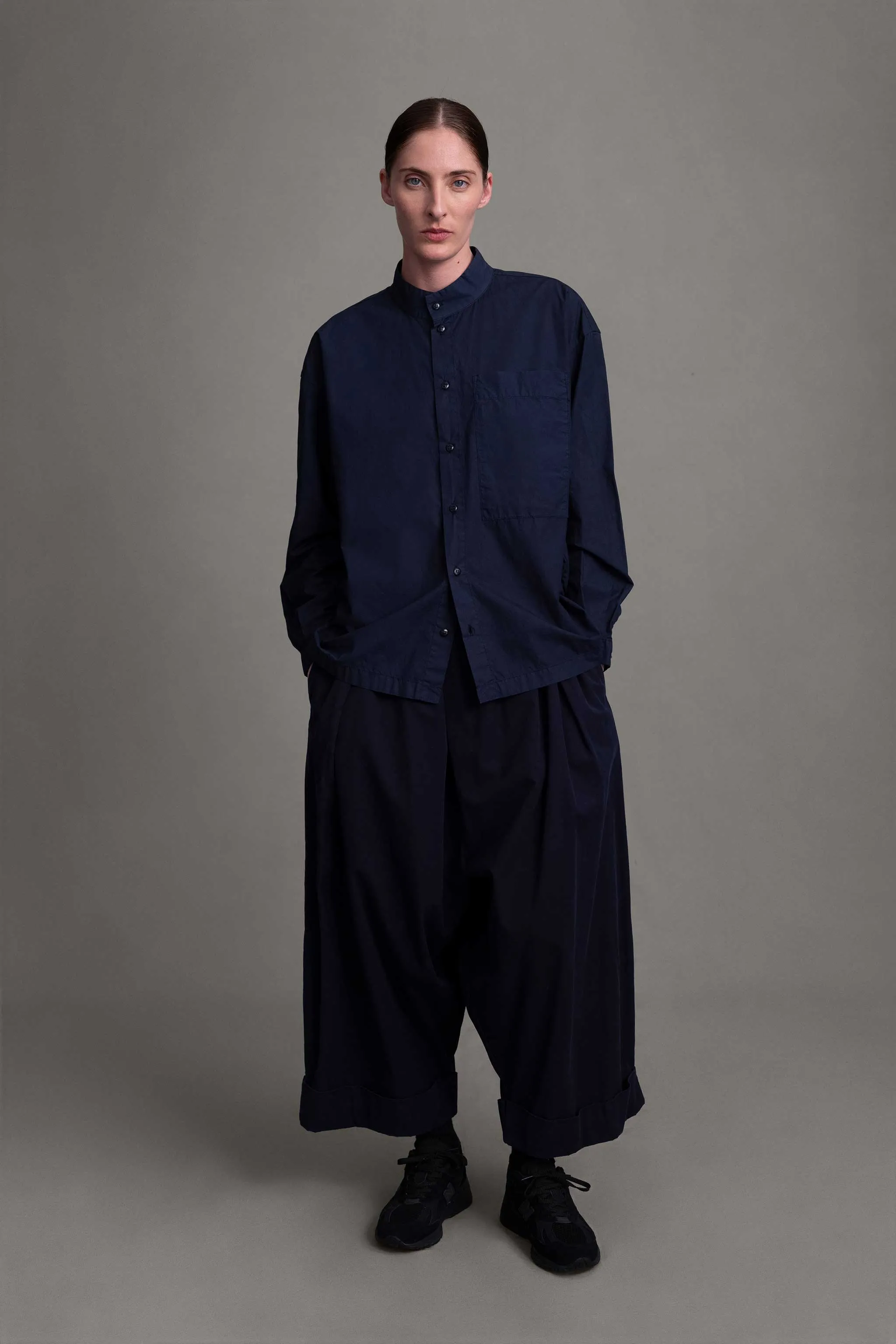 Tailored Silhouette THE PHYSICIAN SHIRT / POPLIN INK