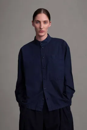Active Wear Floral Motif THE PHYSICIAN SHIRT / POPLIN INK