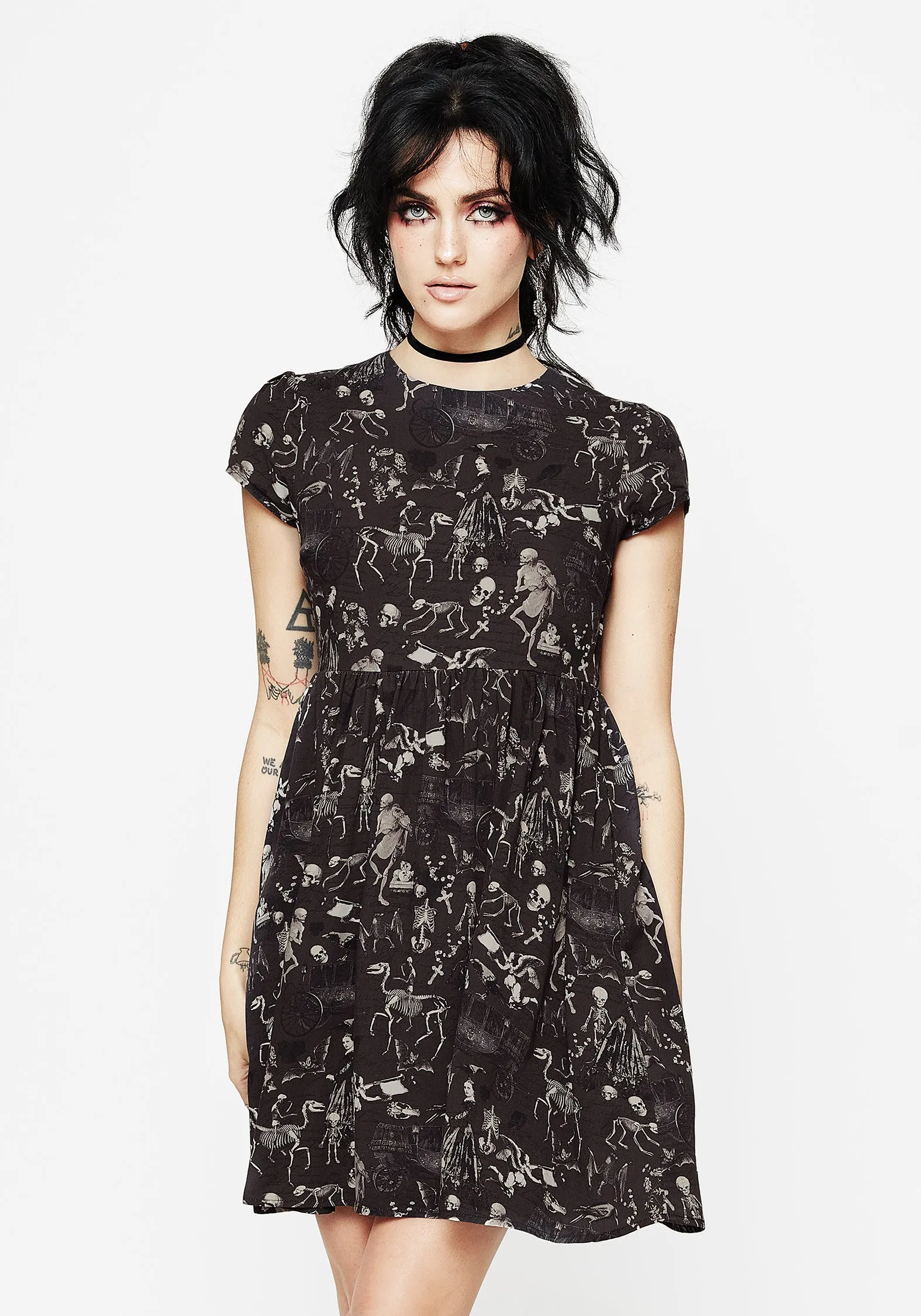 Melancholia Mini Skater Dress Soft Appeal