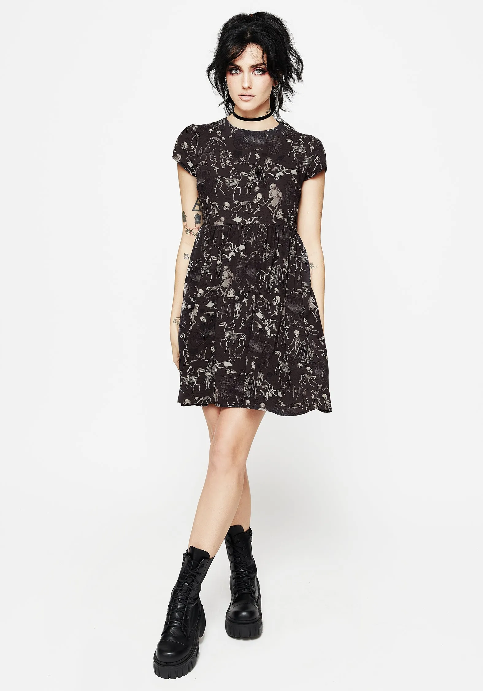 Melancholia Mini Skater Dress Dreamy Layers