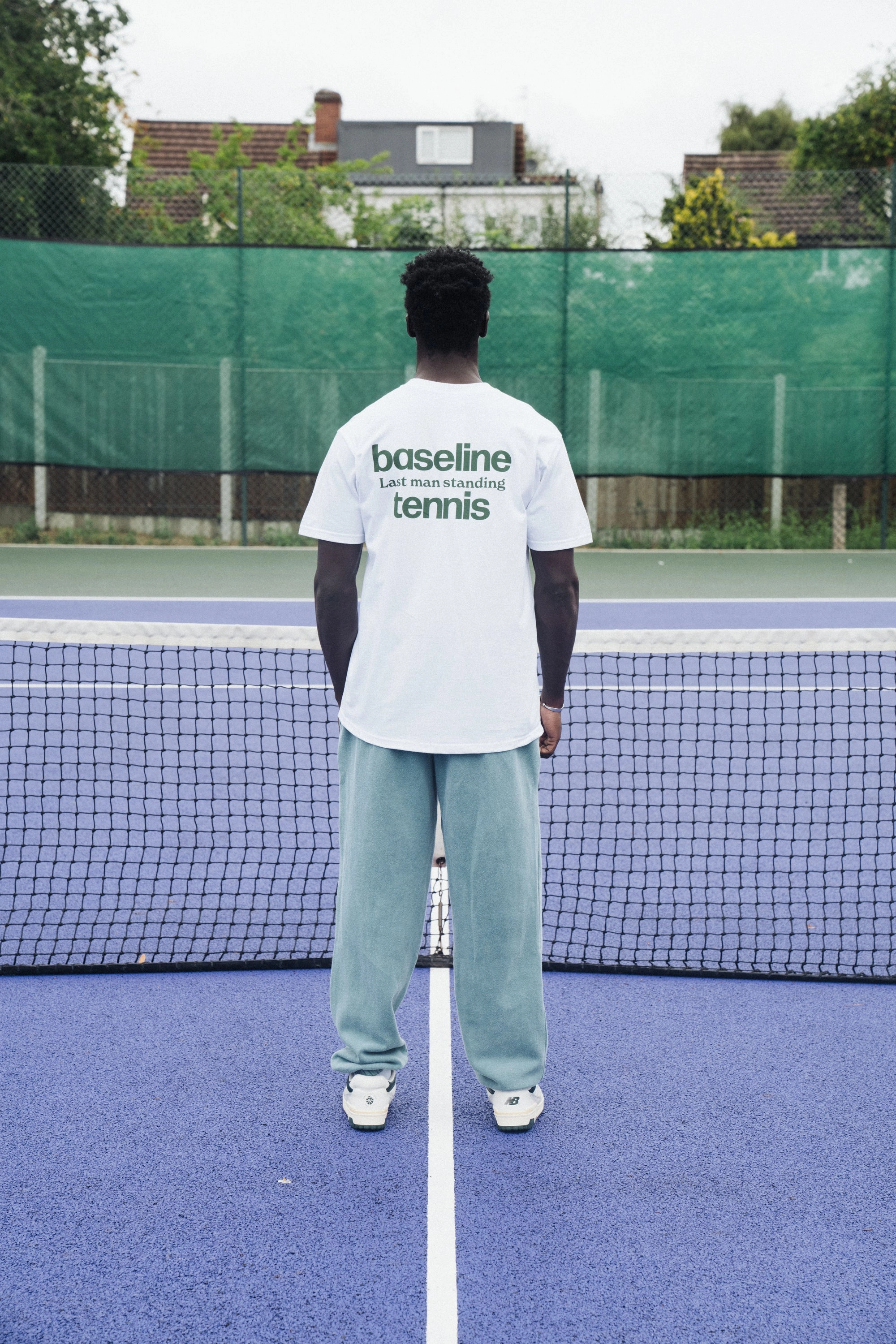 Comfortable fit Vice 84 'Baseline' Tee - White