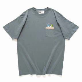 Functional Fashion Summer Essential (EX456) Graphic Embroidery Pocket Tee