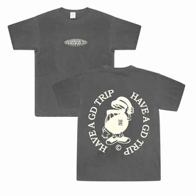HAVE A GD TRIP 'Metal' Vintage Washed Tee - Charcoal Modern Layering