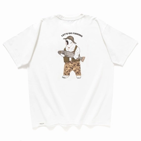 coordinate with other items Fresh Trend (ZT1404) Let's Go Fishing Graphic Embroidery Tee