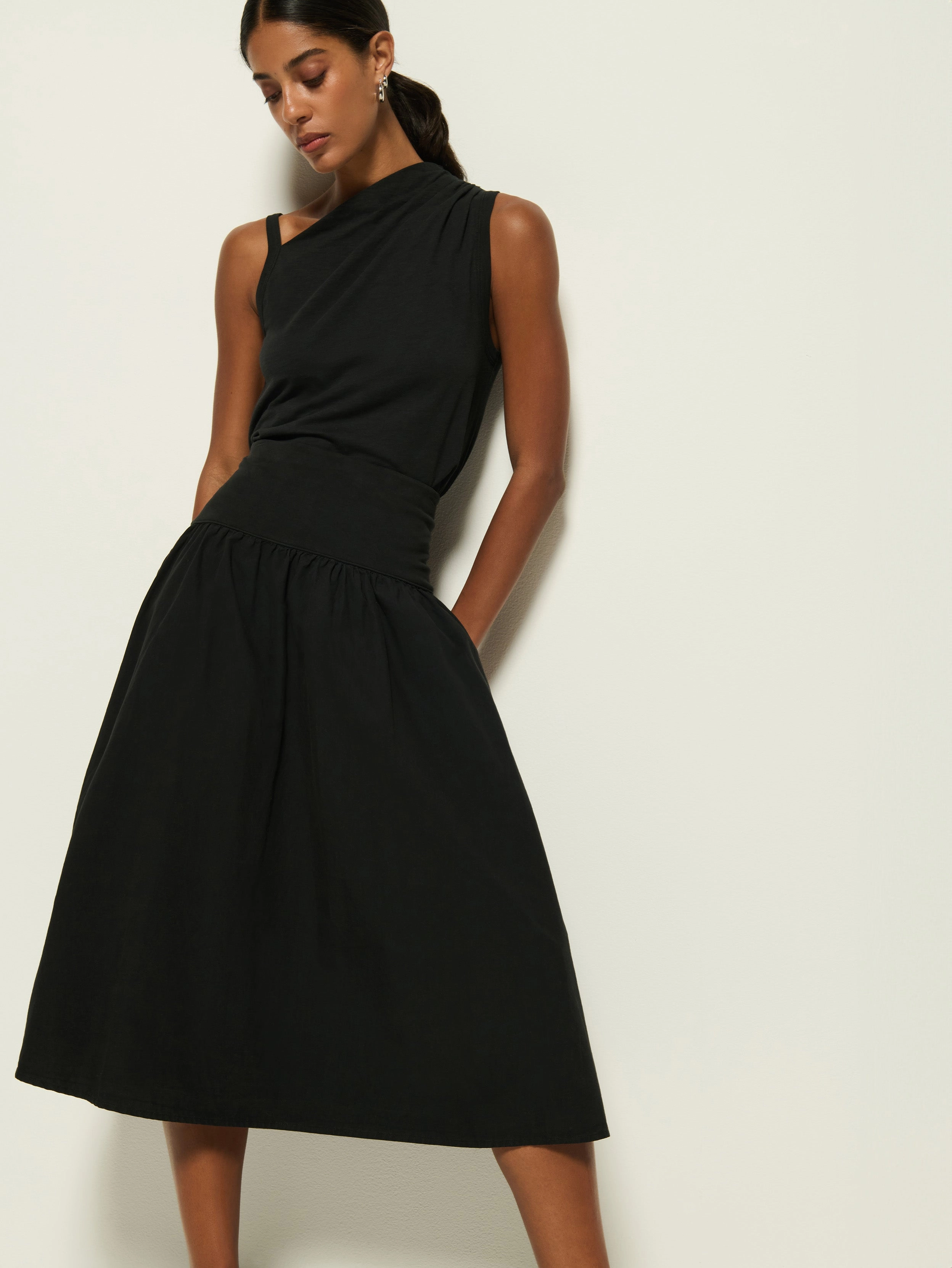 Ava Midi Skirt Corduroy texture