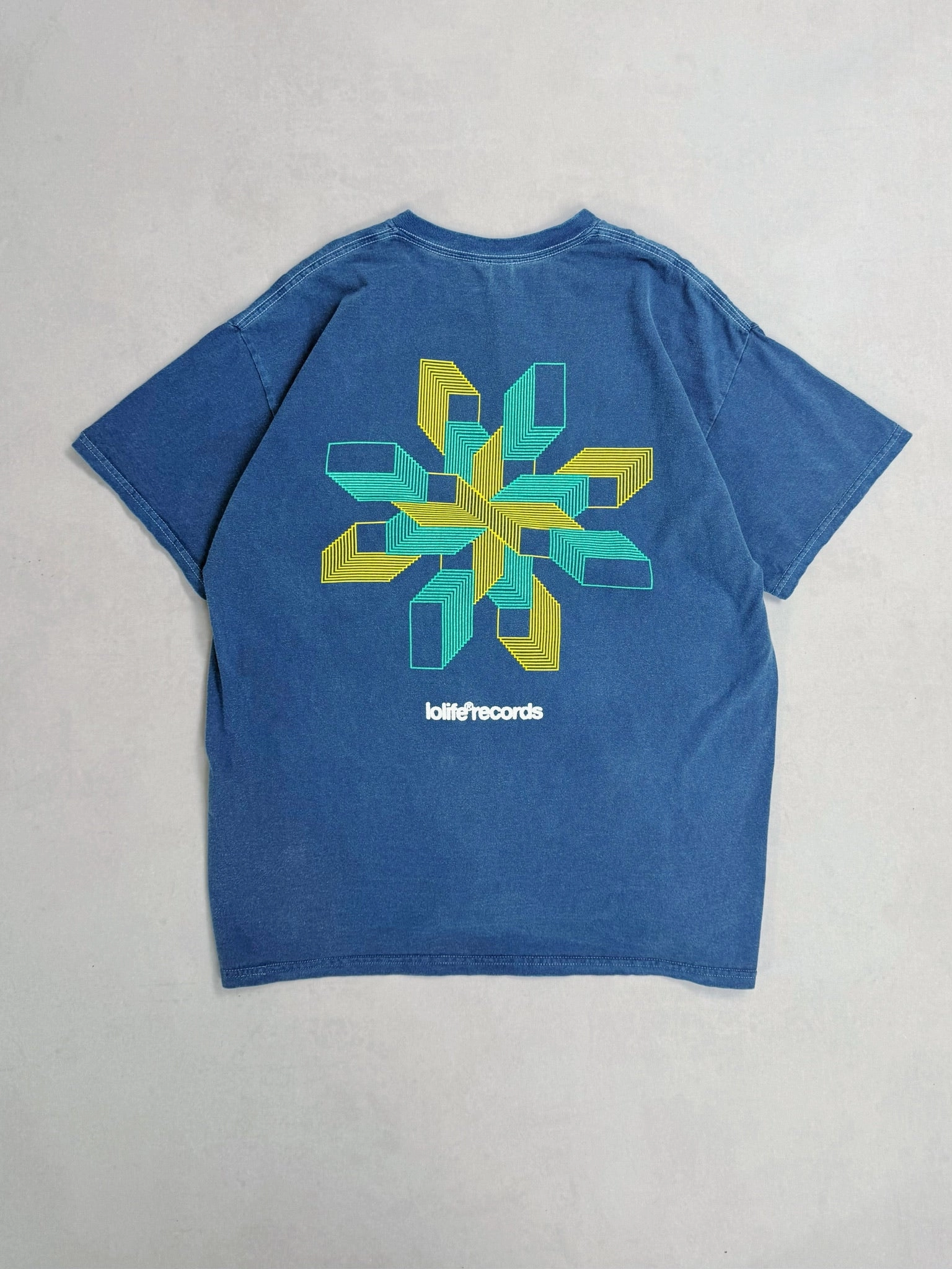 LOLiFE 005 Vintage Washed Tee - Navy Urban Trend Look