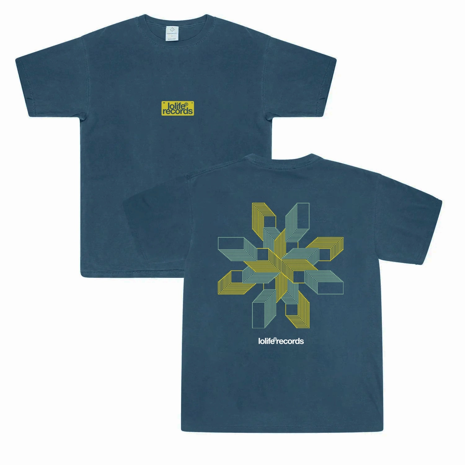 Cozy Comfort Look LOLiFE 005 Vintage Washed Tee - Navy