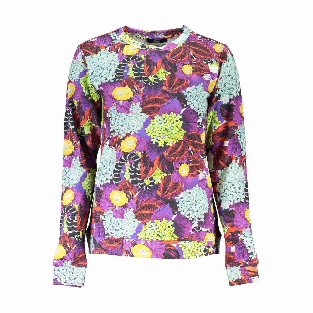 Fray Resistant Edges Cavalli Class Elegant Crew Neck Women's Sweater