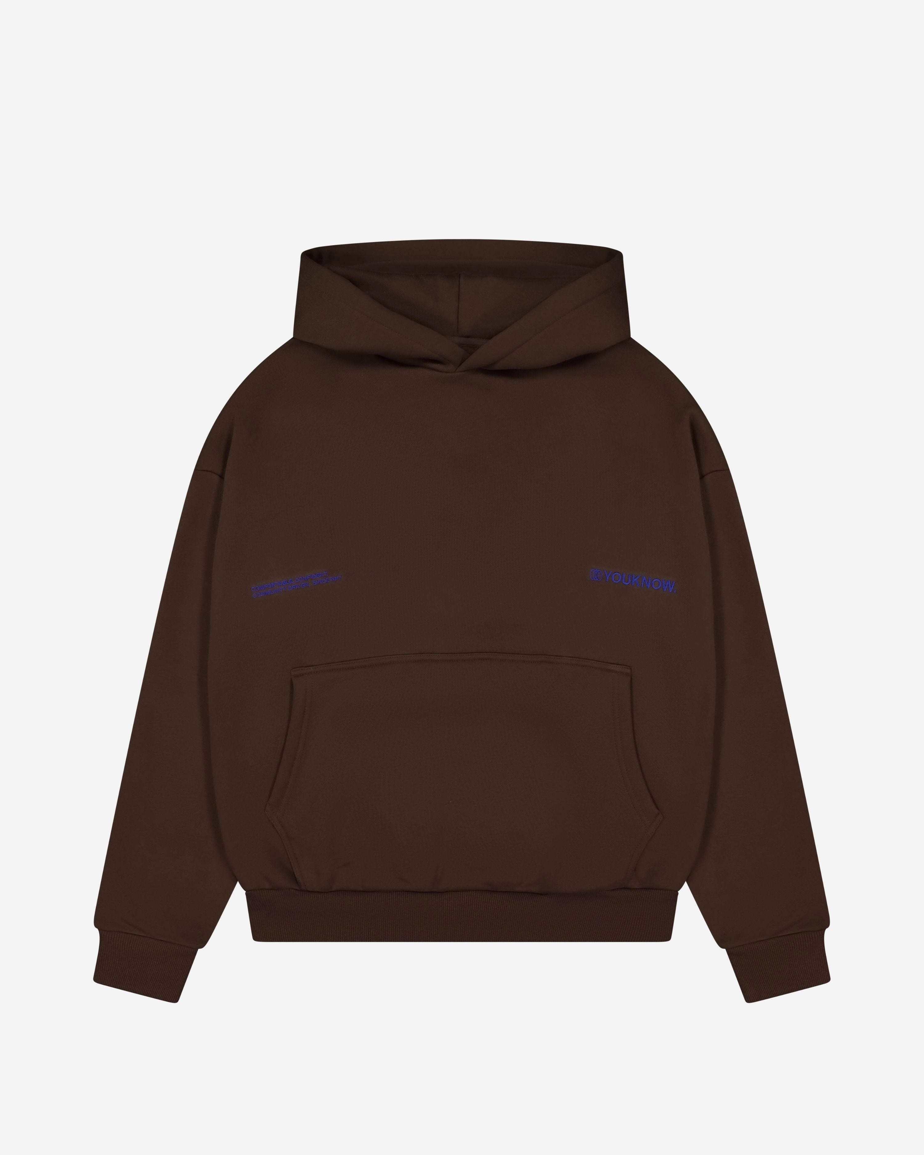 Glittery accents Heavyweight Terry Construction CCC Hoodie | Brown