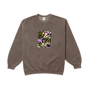 C.D x UN:IK 'Be Wyrd' Washed Sweater - Chocolate Layered Warmth Oversized Fit