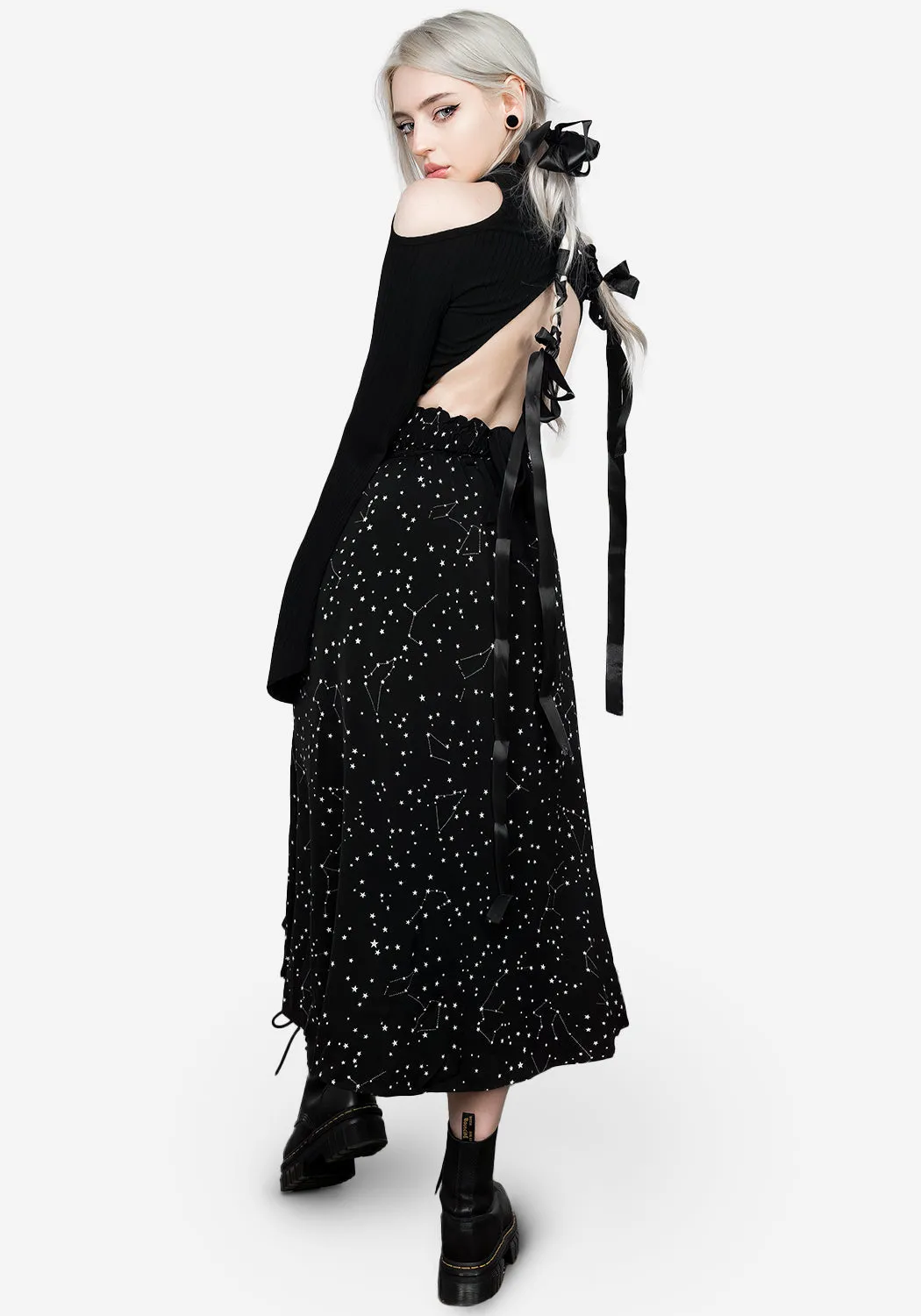 Celestial Midaxi Skirt Delicate Texture