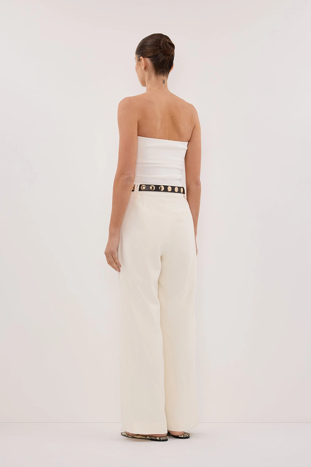 CELINE CREAM PANT Multi Panel Construction