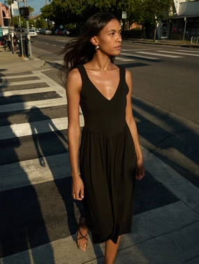 Lightweight Comfort Reversible-Style Celine Midi Dress
