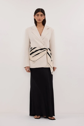 CHARLI BLACK SATIN MAXI SKIRT Light Moodboard