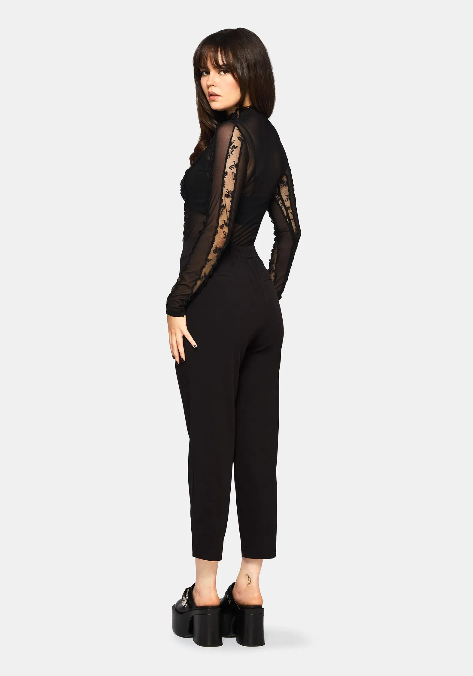 Venere Shaped Waistband Tapered Trouser Air Circulation Recycled Polyester Blend