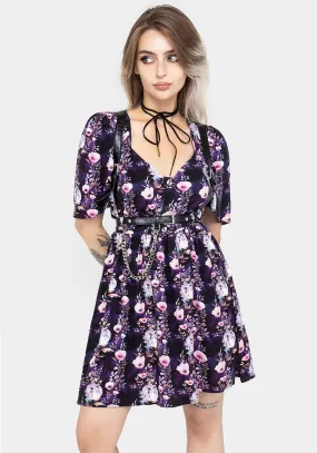 Night Out Socordia Floral Moon Button Front Mini Dress