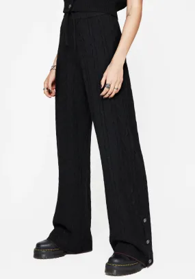 Sophia Cable Knit Wide Leg Trouser Sporty Fit TearResistantPanels