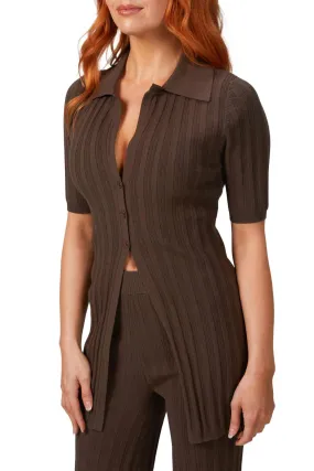 Waverly Knit Top In Espresso Fashion-Forward Look Everyday knitwear