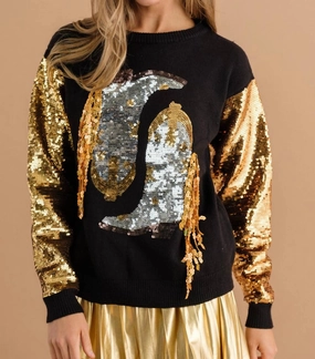 Trendy Appeal WhoS Bad Sweater In Black