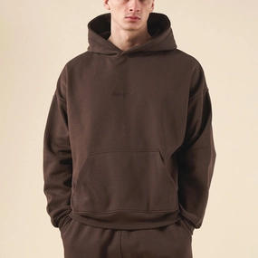 bound Sustain Heavy Hoodie - Cocoa Brown Pajama like